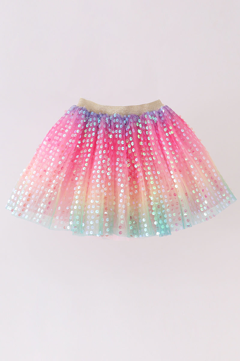 Rainbow Sparkle Tutu Skirt by Abby & Evie
