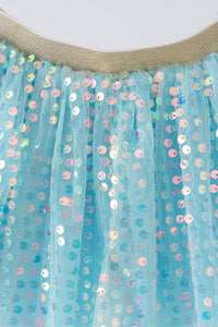 Aqua Sparkle Tutu Skirt by Abby & Evie