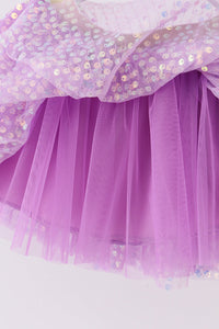 Sparkling Purple Sequin Tutu Skirt by Abby & Evie