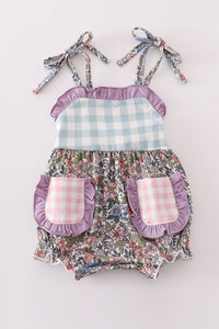 Meadow Gingham Baby Bubble by Abby & Evie