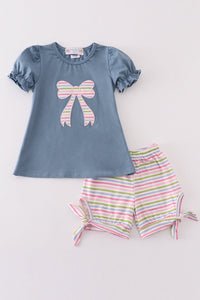 Striped Sweetheart Outfit Set by Abby & Evie