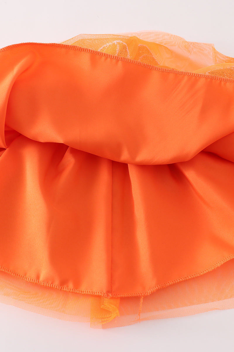 Orange Pumpkin Sequin Tutu Skirt by Abby & Evie