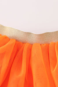 Orange Halloween Sequin Tutu Skirt by Abby & Evie