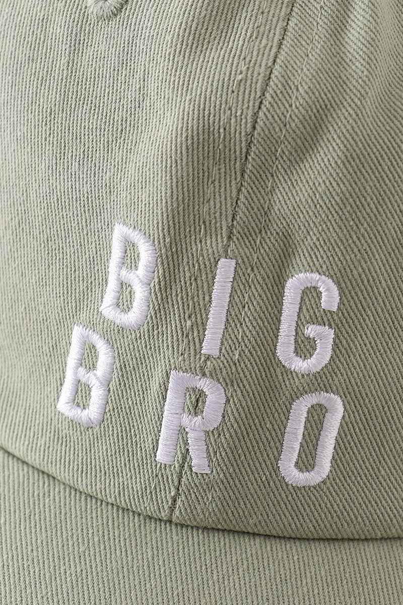 Big Bro & Little Bro Sage Green Baseball Cap Set by Abby & Evie