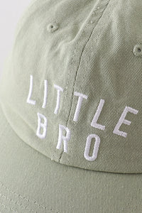 Big Bro & Little Bro Sage Green Baseball Cap Set by Abby & Evie