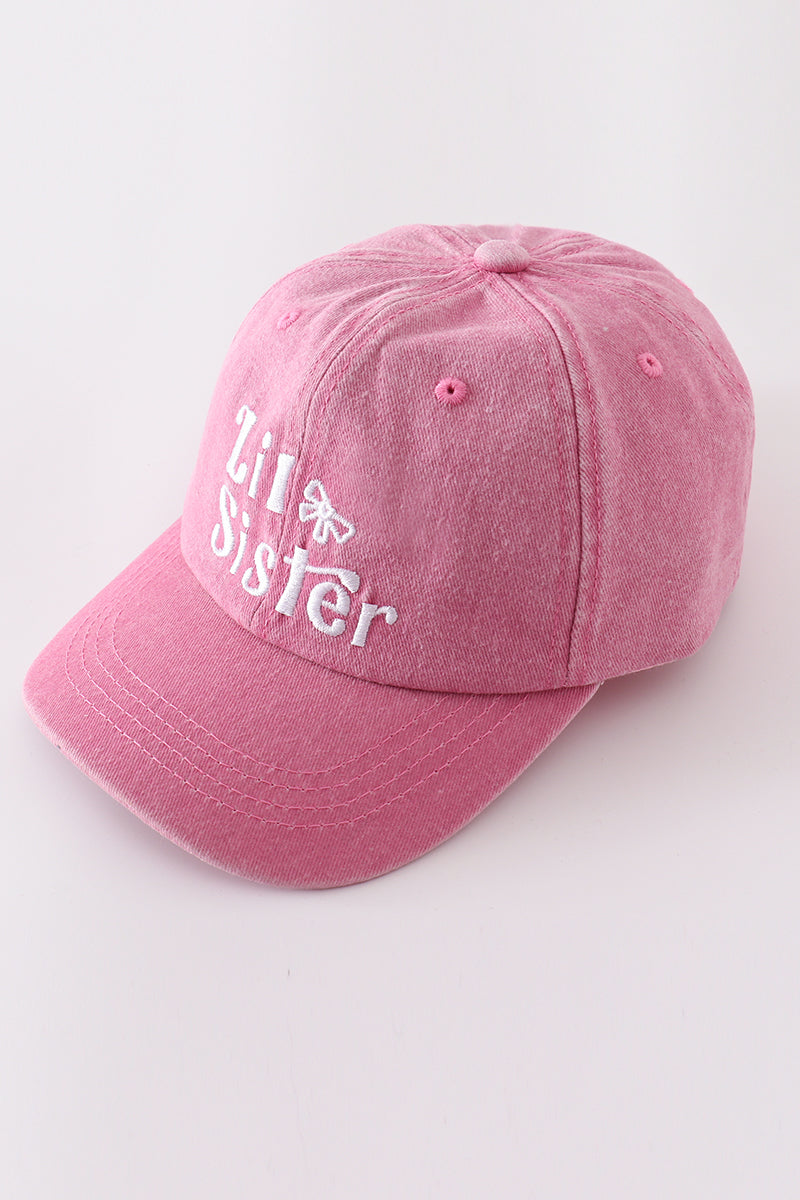 Lil Sis & Big Sis Baseball Cap Set by Abby & Evie