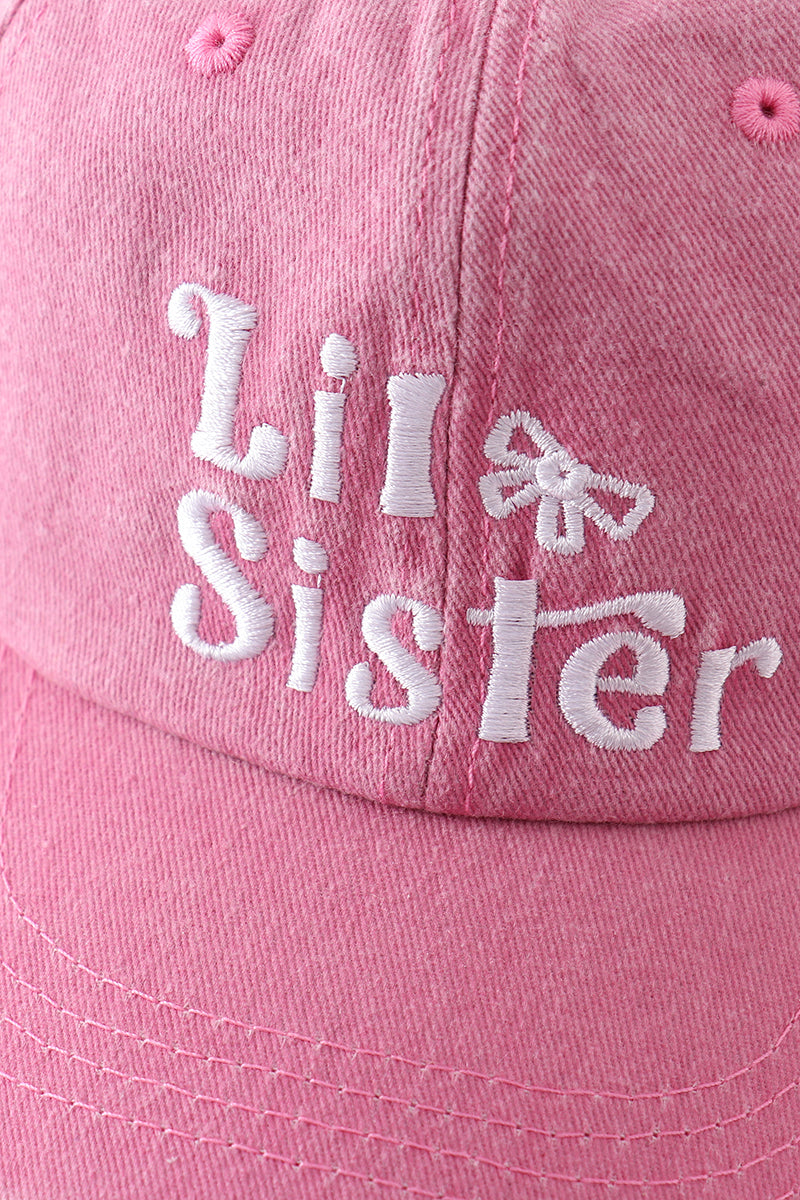 Lil Sis & Big Sis Baseball Cap Set by Abby & Evie