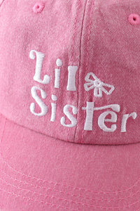 Lil Sis & Big Sis Baseball Cap Set by Abby & Evie