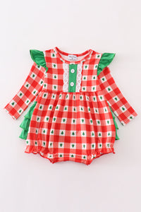 Plaid Tidings Baby Bubble by Abby & Evie