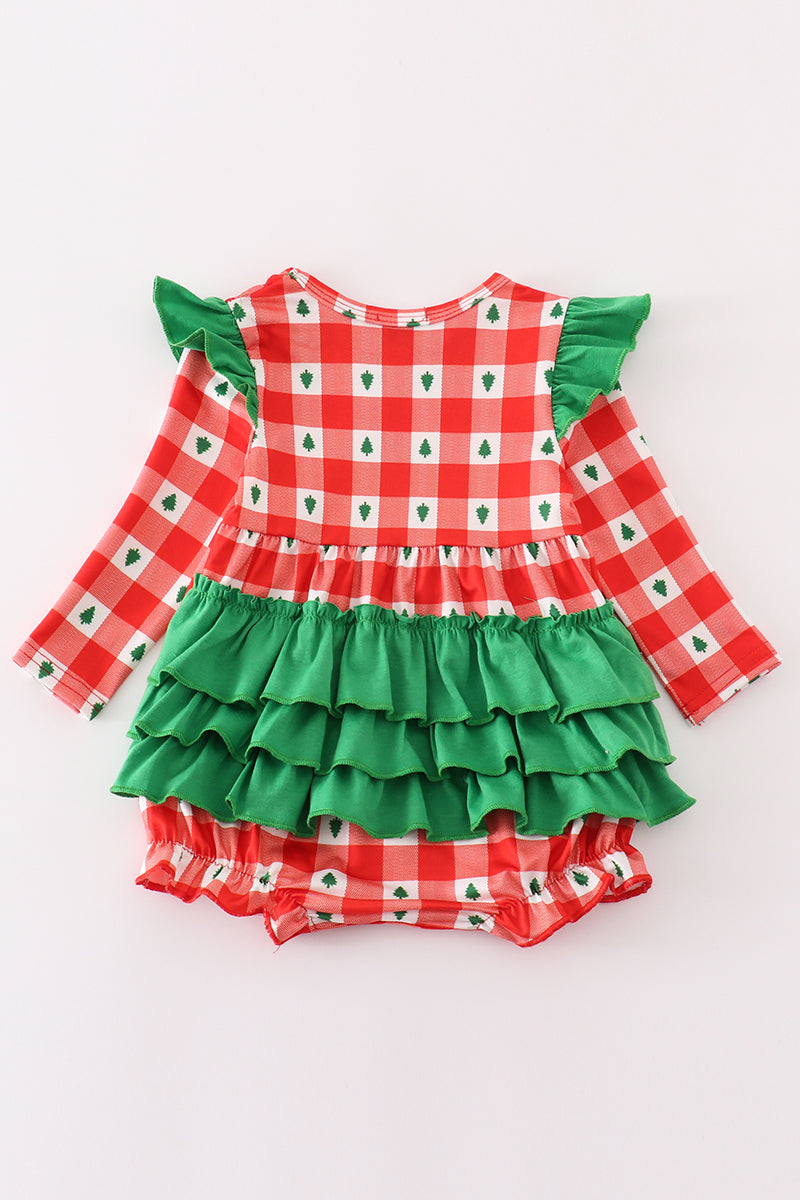 Plaid Tidings Baby Bubble by Abby & Evie