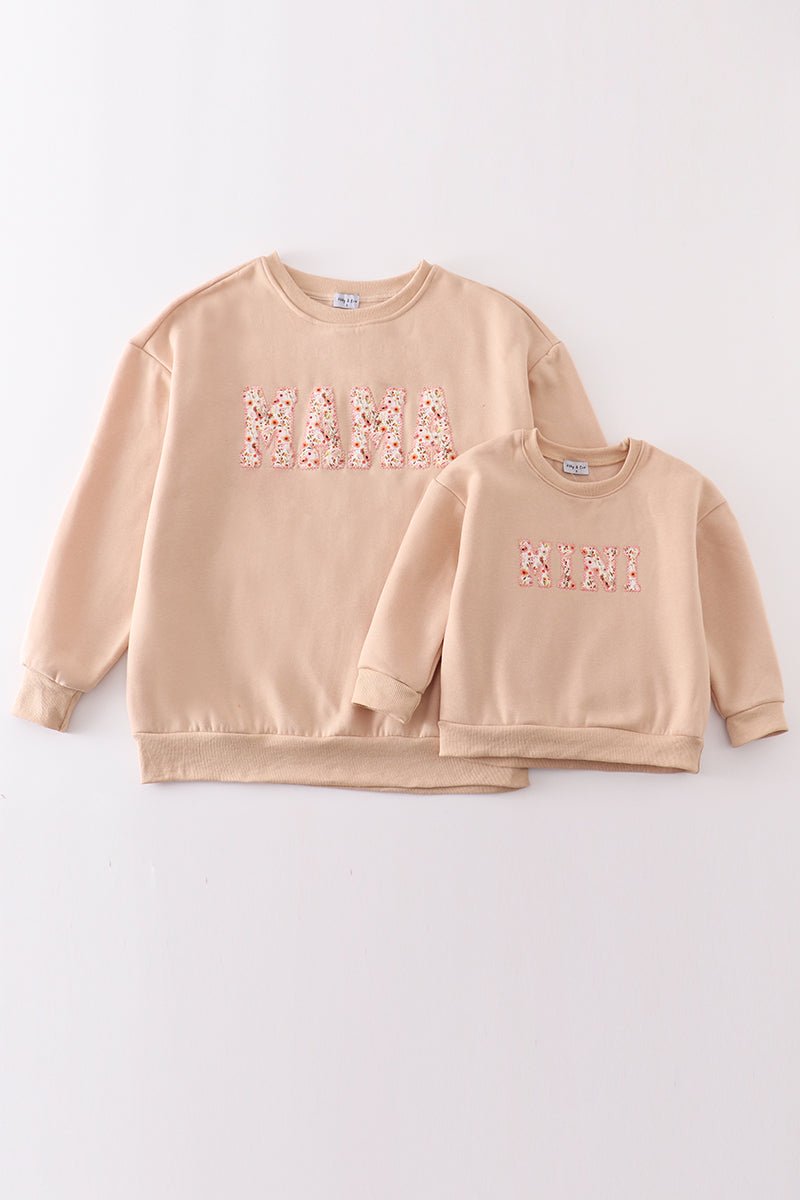 Beige Cozy Mama & Mini Fleece Sweatshirts by Abby & Evie