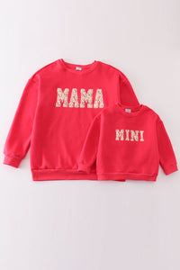 Red Cozy Mama & Mini Fleece Sweatshirts by Abby & Evie