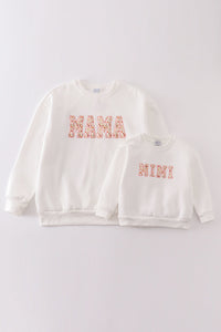 White Cozy Mama & Mini Fleece Sweatshirts by Abby & Evie