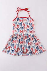 Americana Bow Halter Dress | Women’s