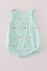 Green ghost embroidery bubble