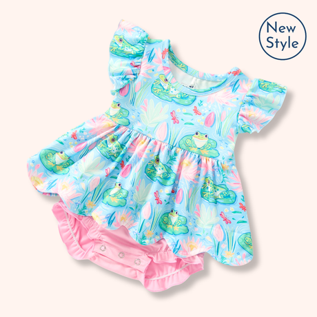 Preppy Pond Baby Skirted Bubble | Pete + Lucy