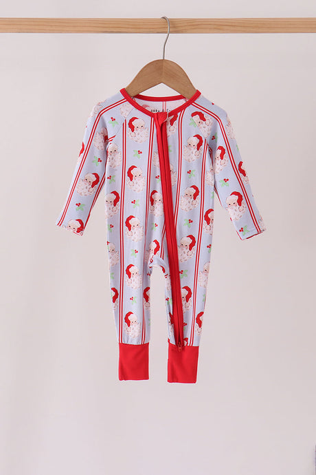 Jolly Old Saint Nick Bamboo Zippy Romper