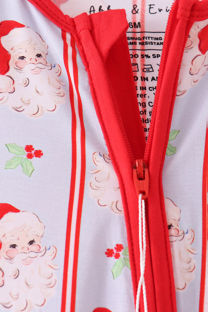 Jolly Old Saint Nick Bamboo Zippy Romper