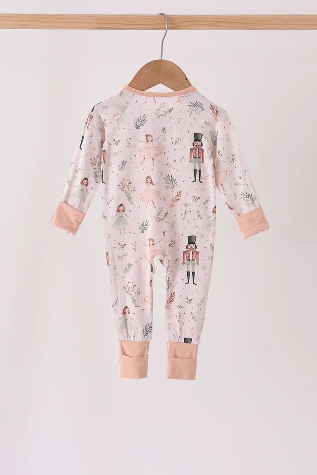 Nutcracker Ruffle Bamboo Zippy Romper