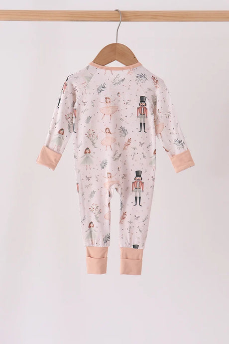 Nutcracker Ruffle Bamboo Zippy Romper
