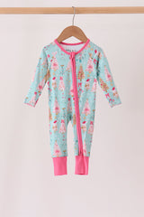 Sugarplum Pines Bamboo Zippy Romper