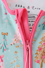 Sugarplum Pines Bamboo Zippy Romper