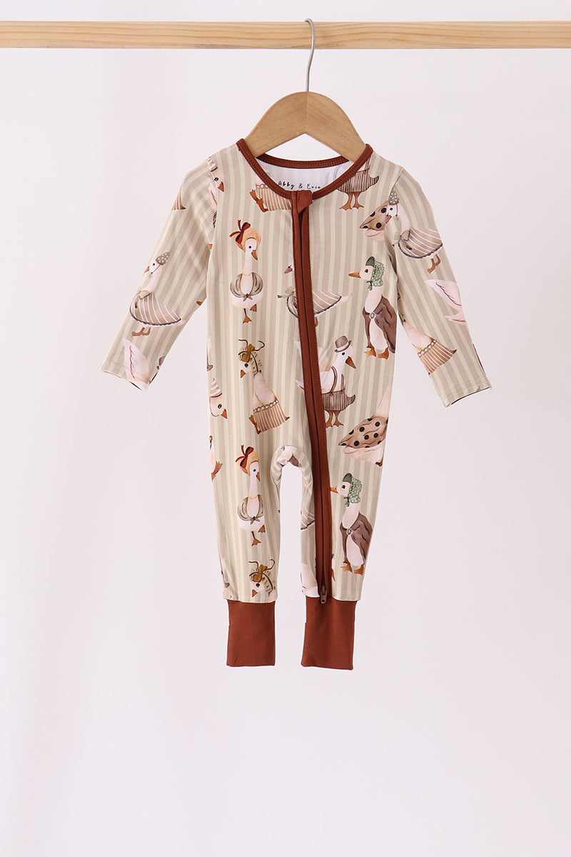 Silly Goose Bamboo Zippy Romper