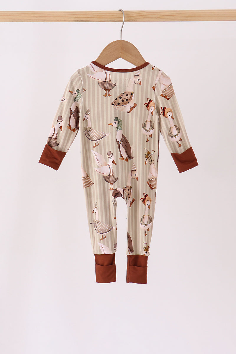 Silly Goose Bamboo Zippy Romper