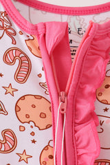 Cookies For Santa Bamboo Baby Romper