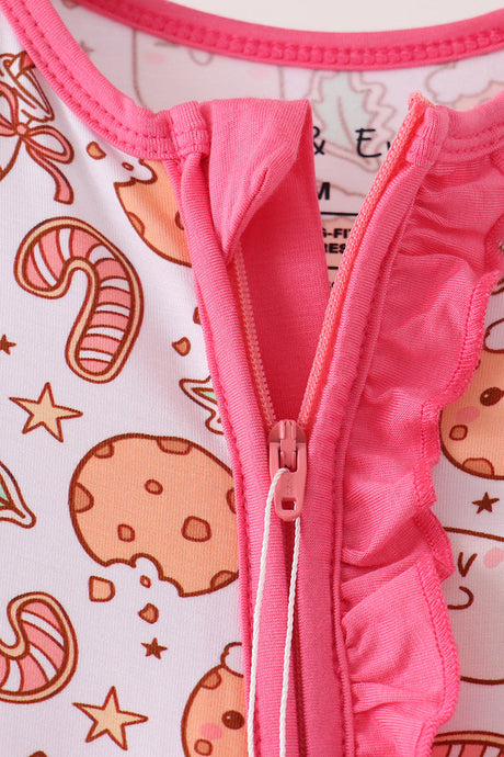 Cookies For Santa Bamboo Baby Romper