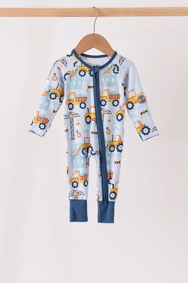Under Construction Bamboo Zippy Romper