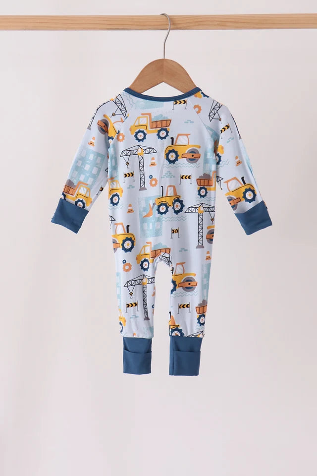 Under Construction Bamboo Zippy Romper