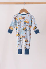 Under Construction Bamboo Zippy Romper
