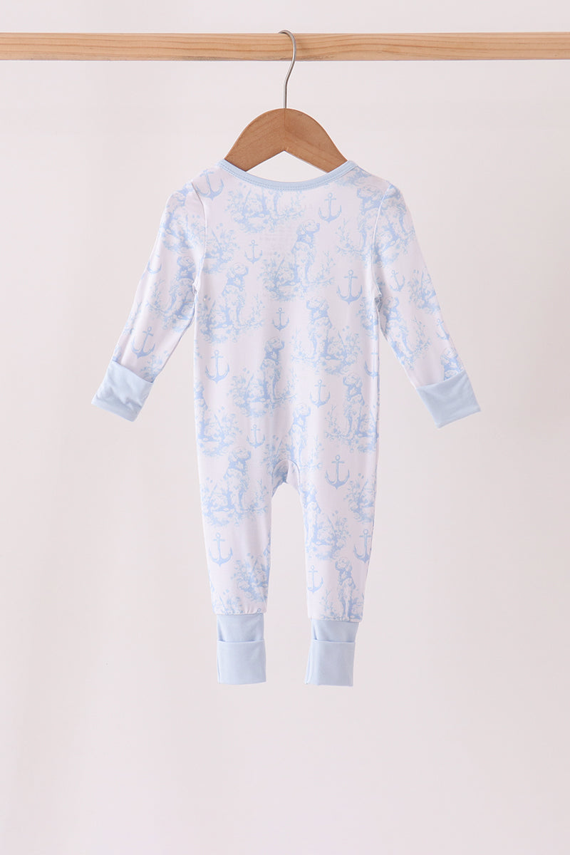 Anchors & Paws Bamboo Zippy Romper