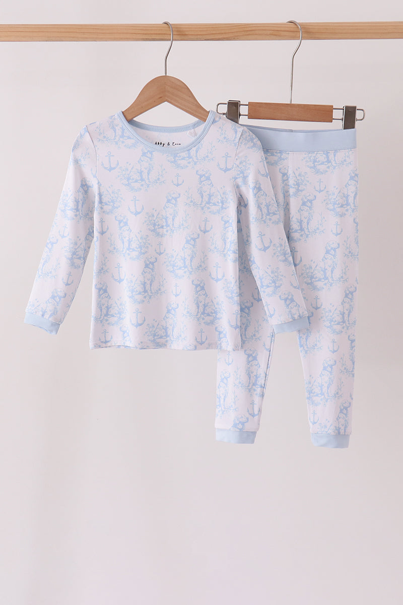 Anchors & Paws Bamboo Pajama Set