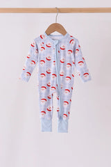 North Pole Plaid Bamboo Zippy Romper