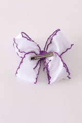 Little Witch Hat Crochet-Edge Hair Bow