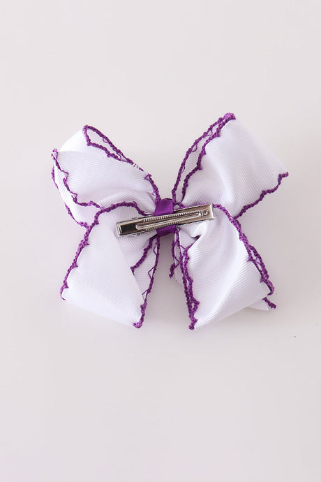 Little Witch Hat Crochet-Edge Hair Bow