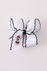 Spooky Sweet Crochet-Edge Hair Bow