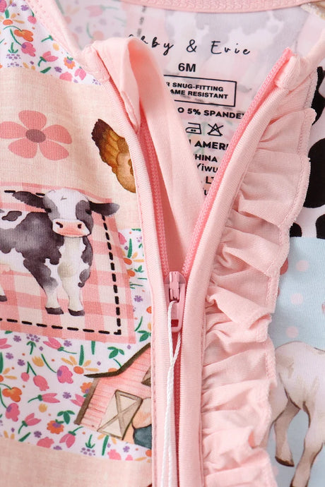 Patchwork Pastures Bamboo Zippy Romper