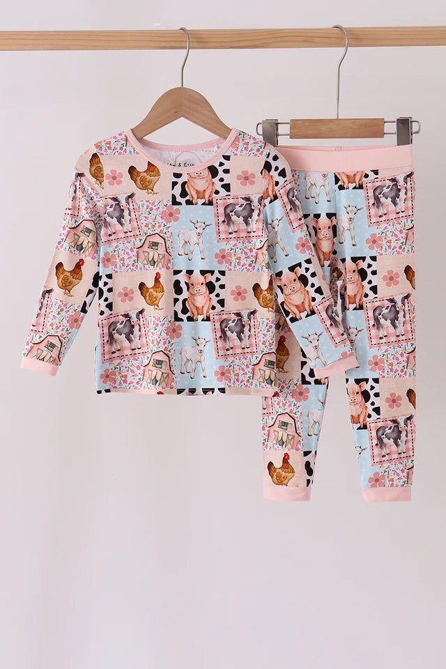 Patchwork Pastures Bamboo Pajama Set