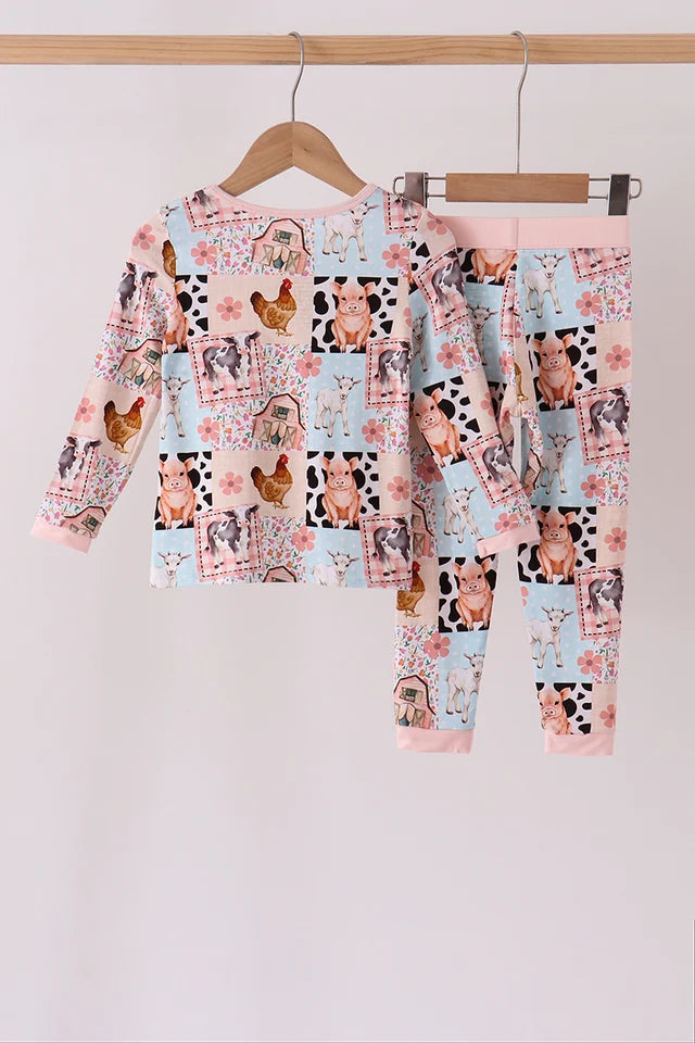 Patchwork Pastures Bamboo Pajama Set