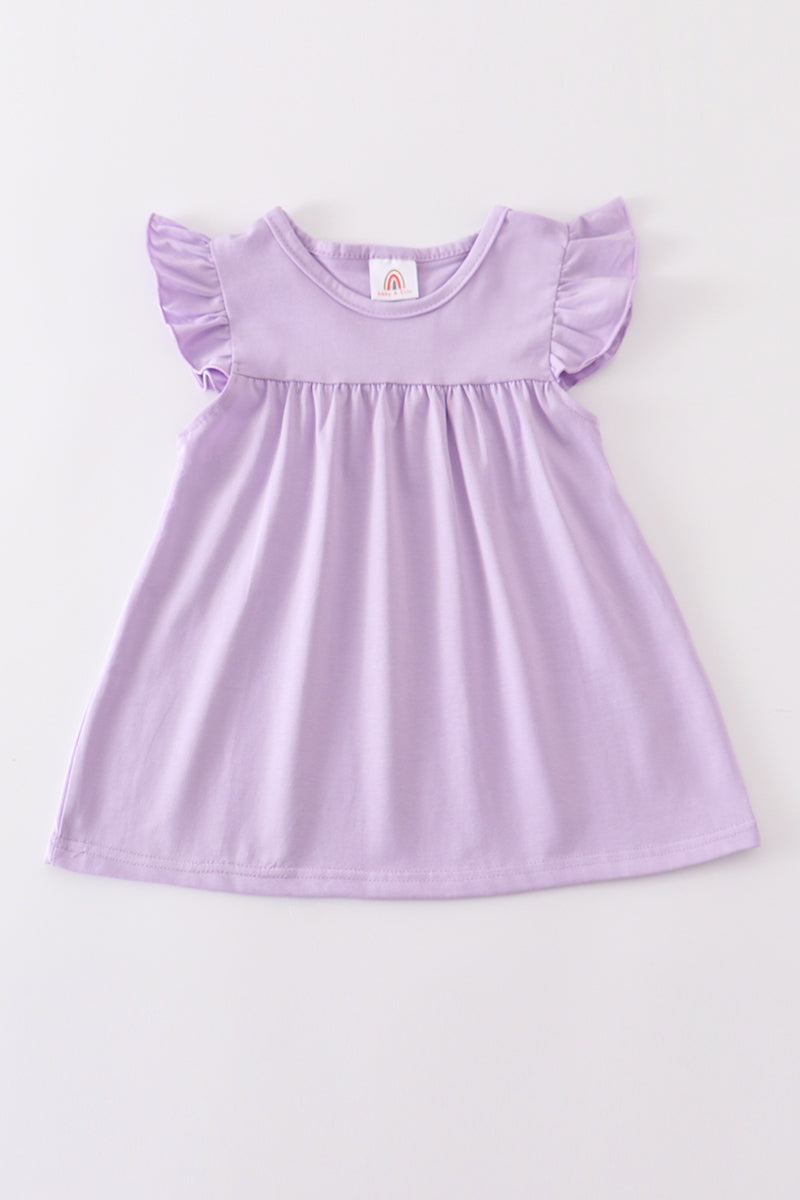 Soft Purple Flutter Sleeve Top by Abby & Evie