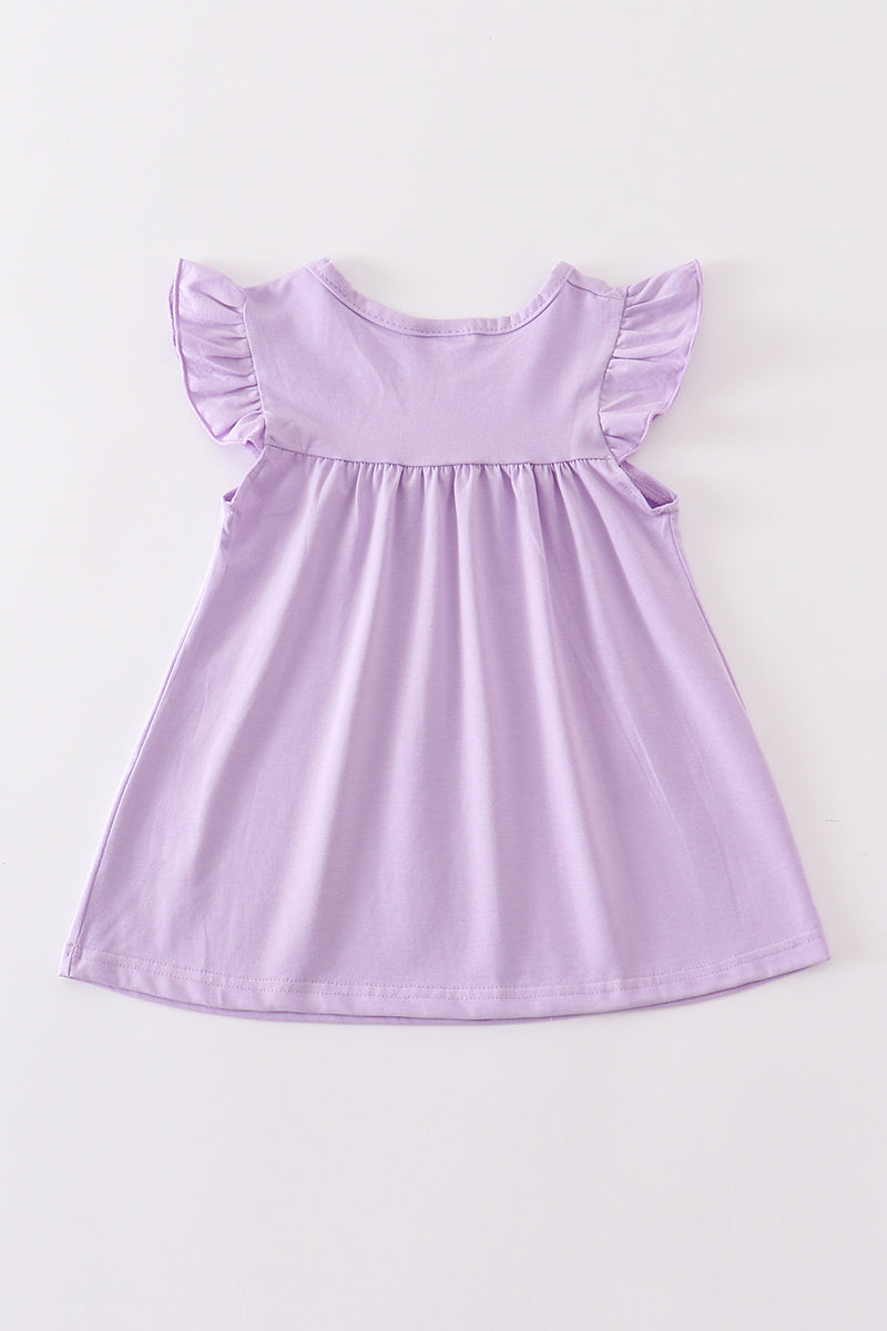 Soft Purple Flutter Sleeve Top by Abby & Evie