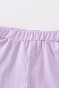 Soft Purple Ruffle Shorts with Pockets by Abby & Evie