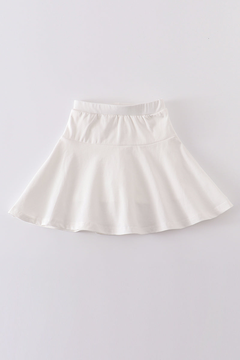 Soft Cream Skorts by Abby & Evie