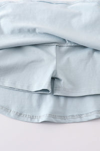 Soft Blue Skorts by Abby & Evie