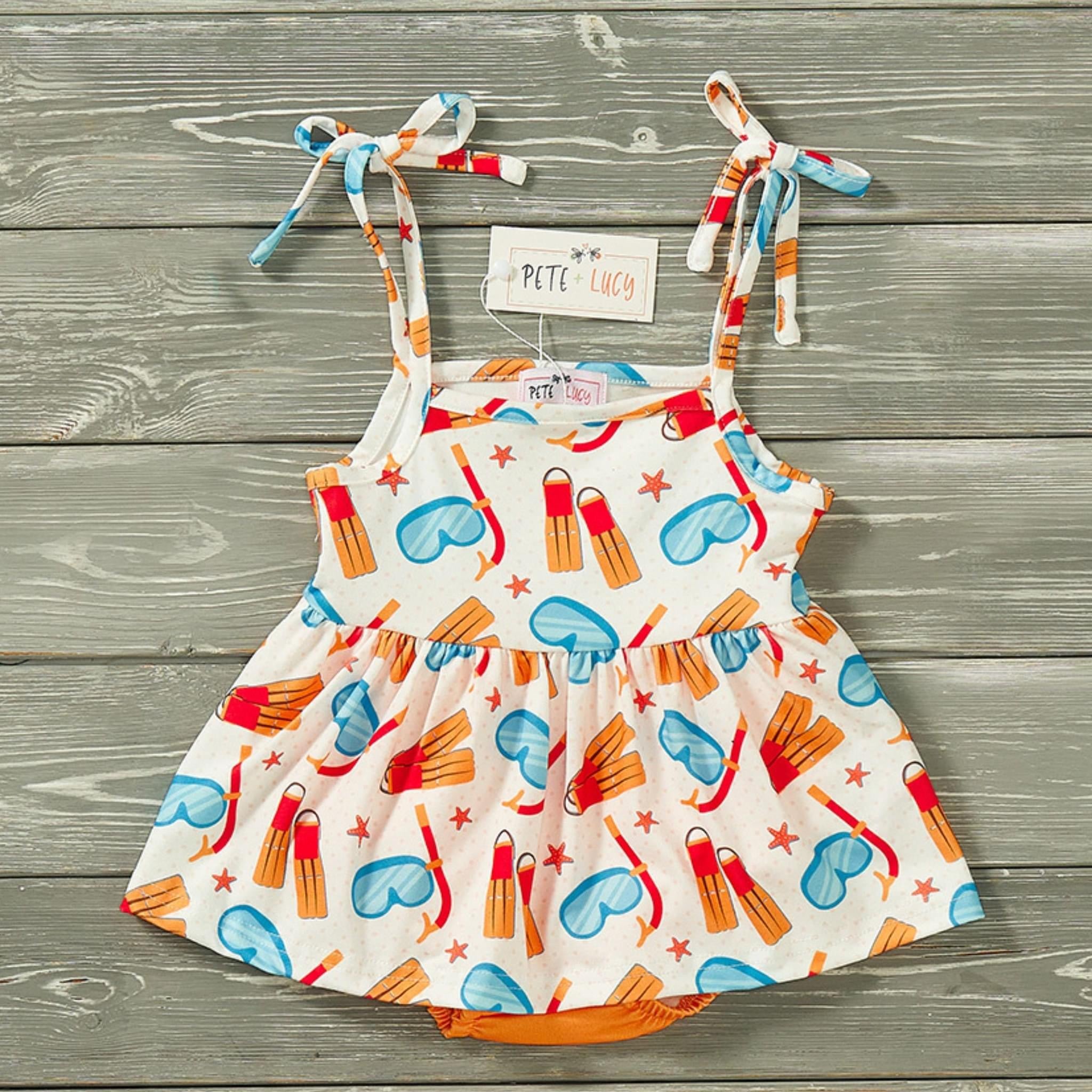 Snorkel Time Baby Romper by Pete and Lucy