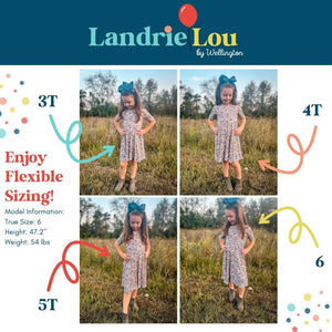 Santa & Reindeer Bamboo Dress by Landrie Lou