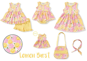 Lemon Burst Baby Romper By Pete and Lucy